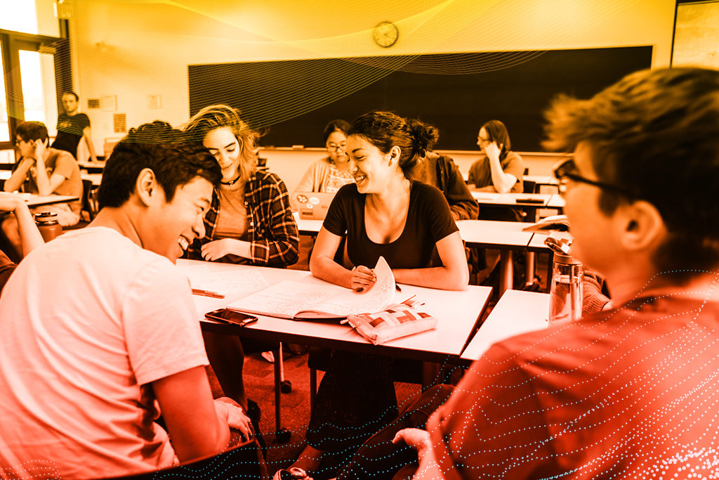 Mudd summer session image of students engaging in classroom