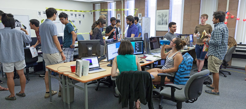 CS lab open house at Harvey Mudd College