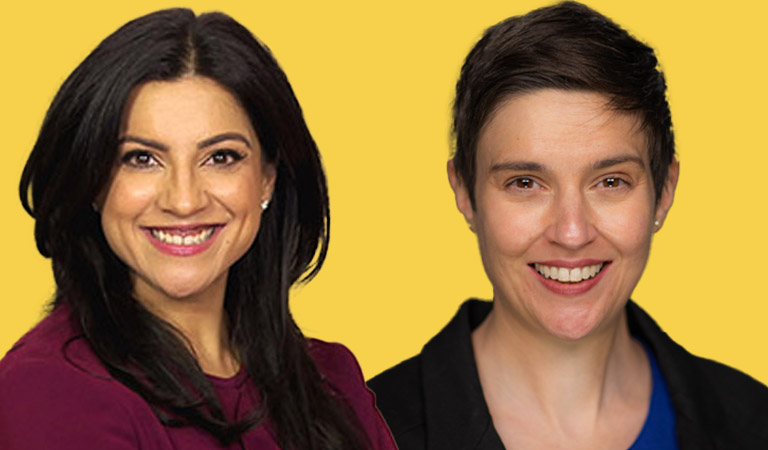 Reshma Saujani and Katie Shilton