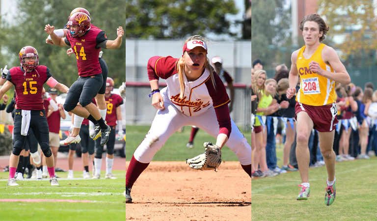 A collage of CMS athletes.