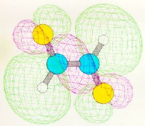 One of the signa-bonding molecular orbitals of trans-1,2- difluoroethene. Taken from a homework assignment in Chemistry 52.