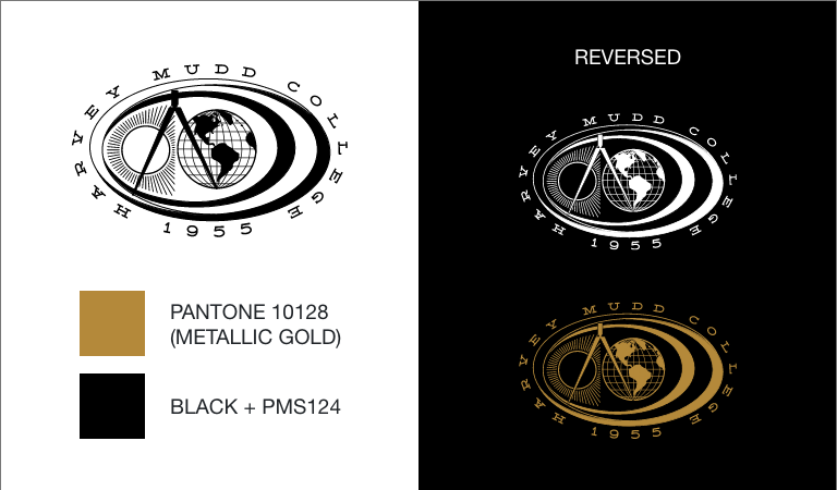 Harvey Mudd College seal color palette