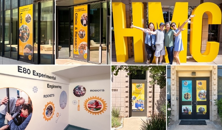 Montage of signs produced