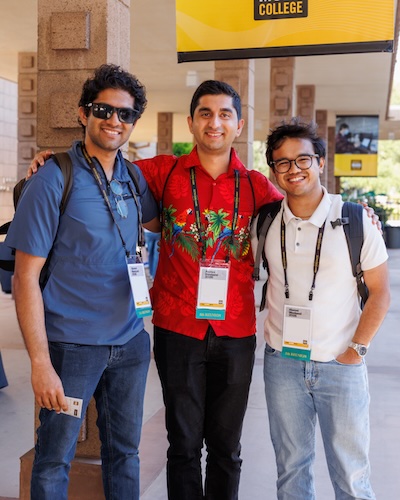 Three participants of alumni weekend