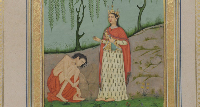 painting, Leyla and Majnun, 18th century