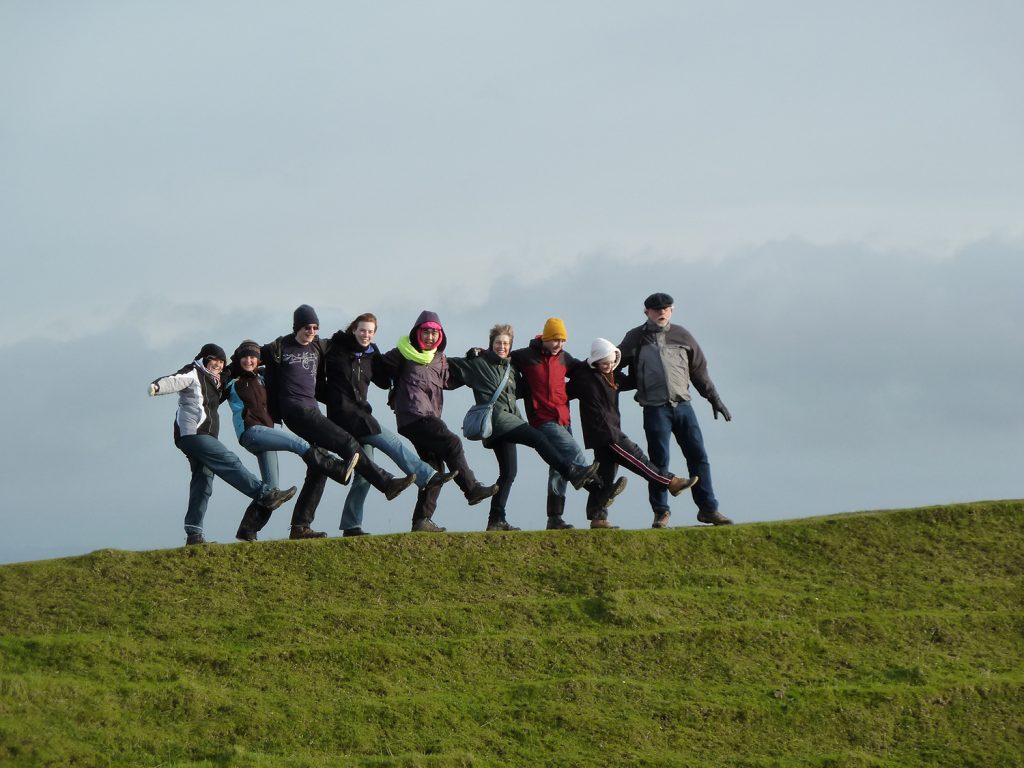 Harvey Mudd DH participants, Maiden Castle 2011