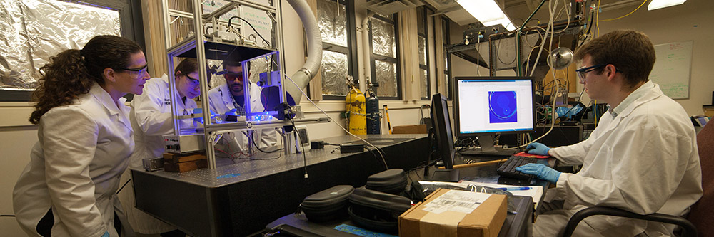 Professor Levy in lab