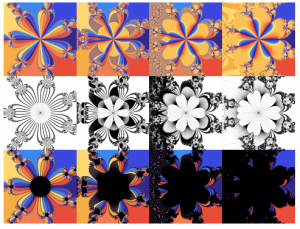 Art pattern based on fractional method.