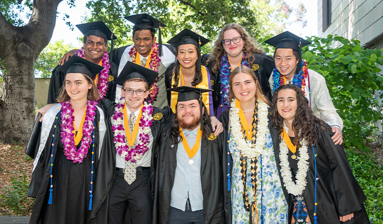 Group of Harvey Mudd College graduates.