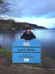 Casey Gardner at Loch Ness.