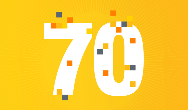 70th logo